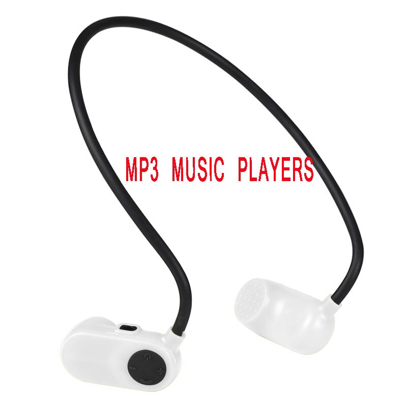 IPX8 Nuoto Impermeabile Lettore Apt-X Bluetooth 5.0 e Mp3 V31S Conduzione Ossea Auricolare Stereo Hifi Usb Portatile di Musica i giocatori: MP3  White / 8GB