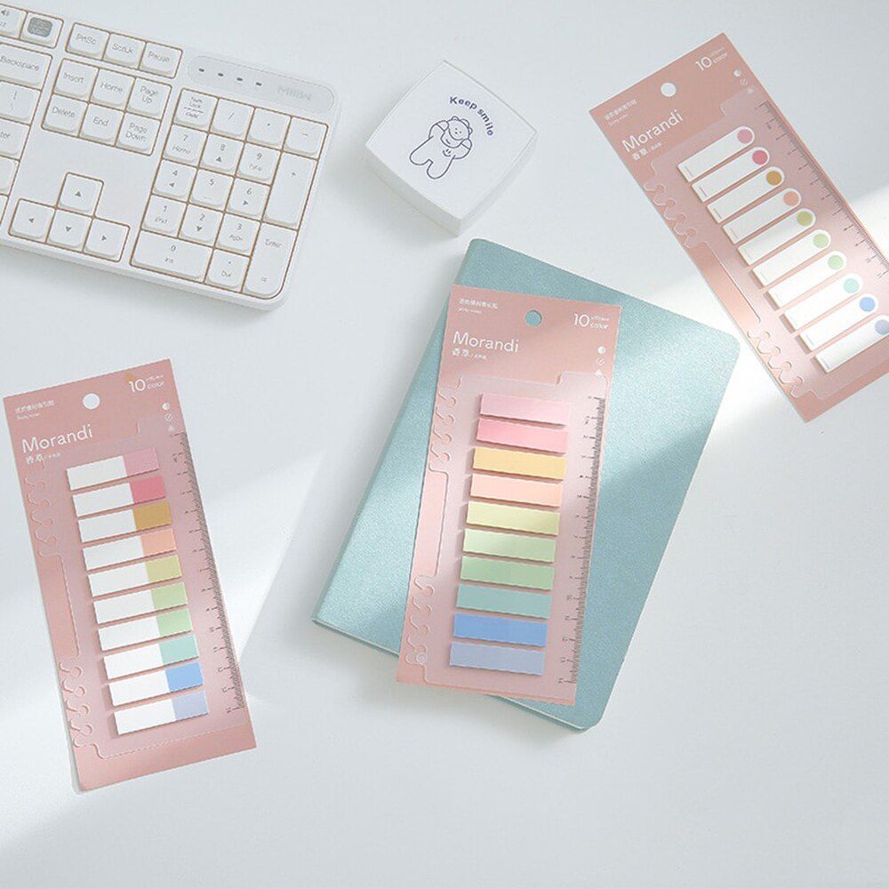 200 Stks/set Huisdier Wateproof Planner Stickers Index Separator Bladwijzer Zelfklevende Briefjes Schoolbenodigdheden