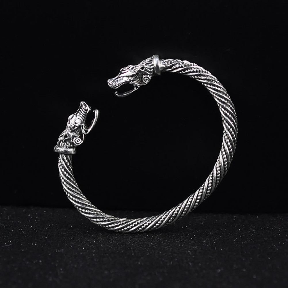 Teen Wolf Kopf Armband Indischen Schmuck Zubehör Viking Armband Männer Armband Manschette Armbänder Für Frauen Armreifen