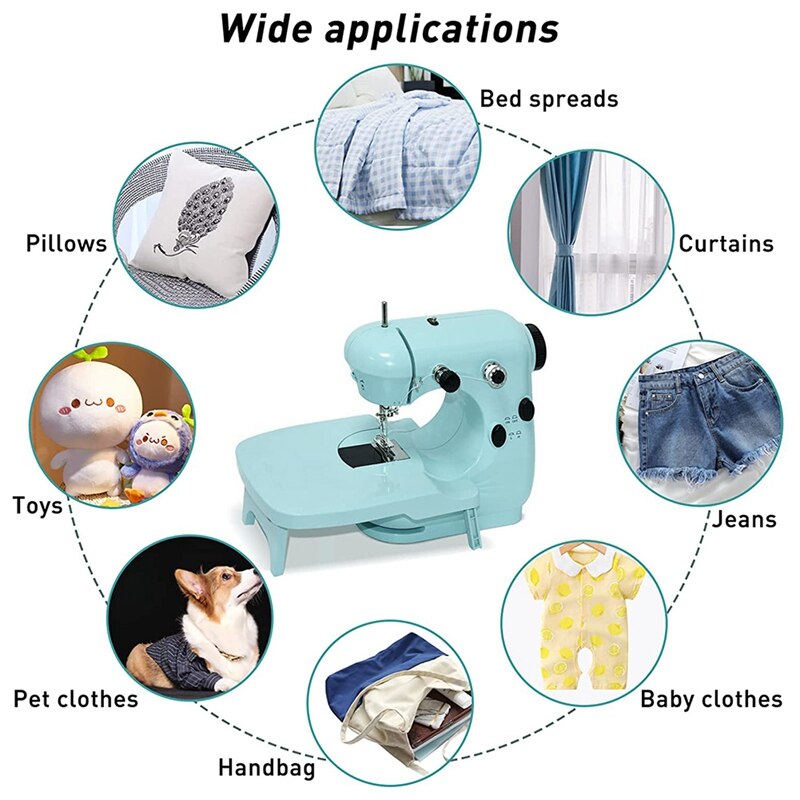 Sewing Machines, Portable Sewing Machine with Extension Table, Sewing Machine with Dual Speed and Double Thread
