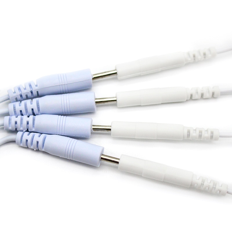 2 ben 4 ben ledninger, der forbinder kabler til elektrodepude digital tens terapi massageapparat 2.5mm stik fysioterapi instrument
