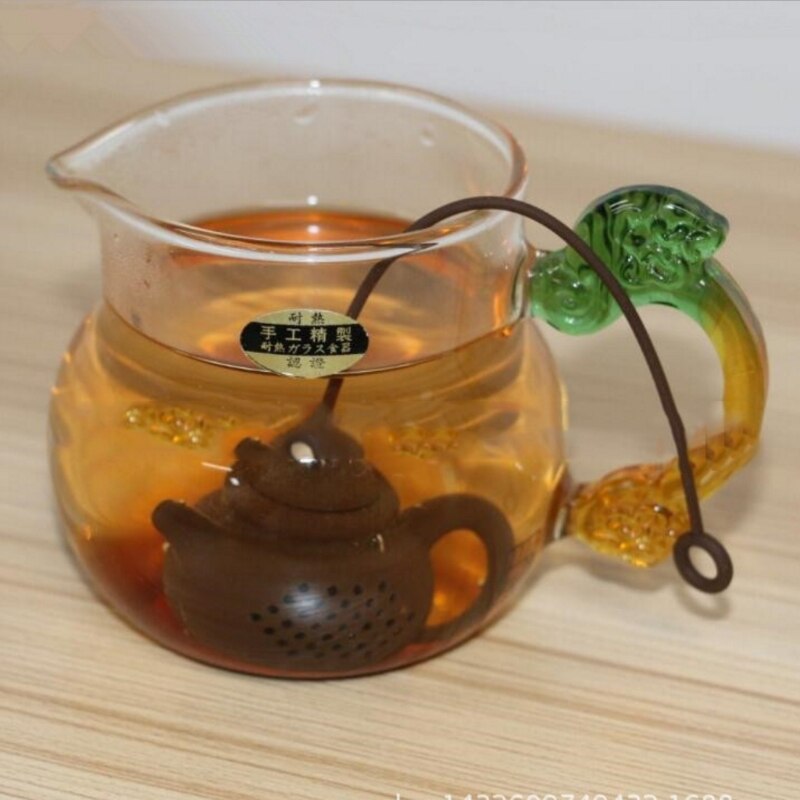 1Pc Silicone Leaf Tea Bag Pot Infuser Ball Shape Filter Safely Cleaning