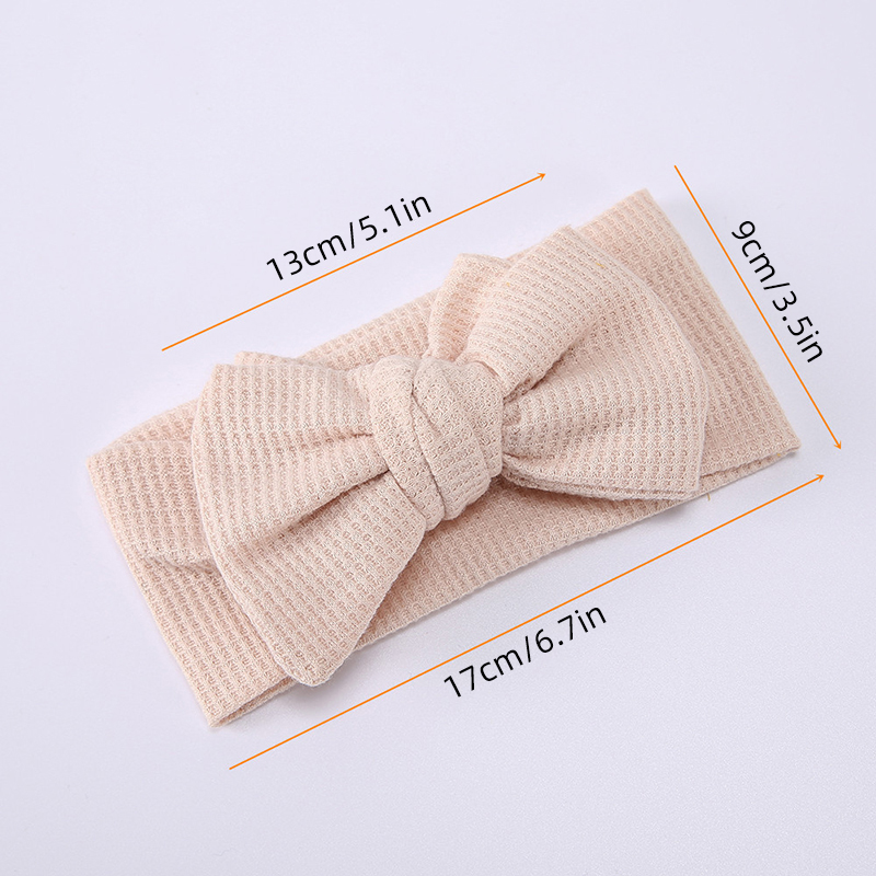 Diadema con lazo grande para bebé, diadema ancha elástica de Color sólido, cinta para el pelo para niña recién nacida, turbante, accesorios para el cabello, para la cabeza
