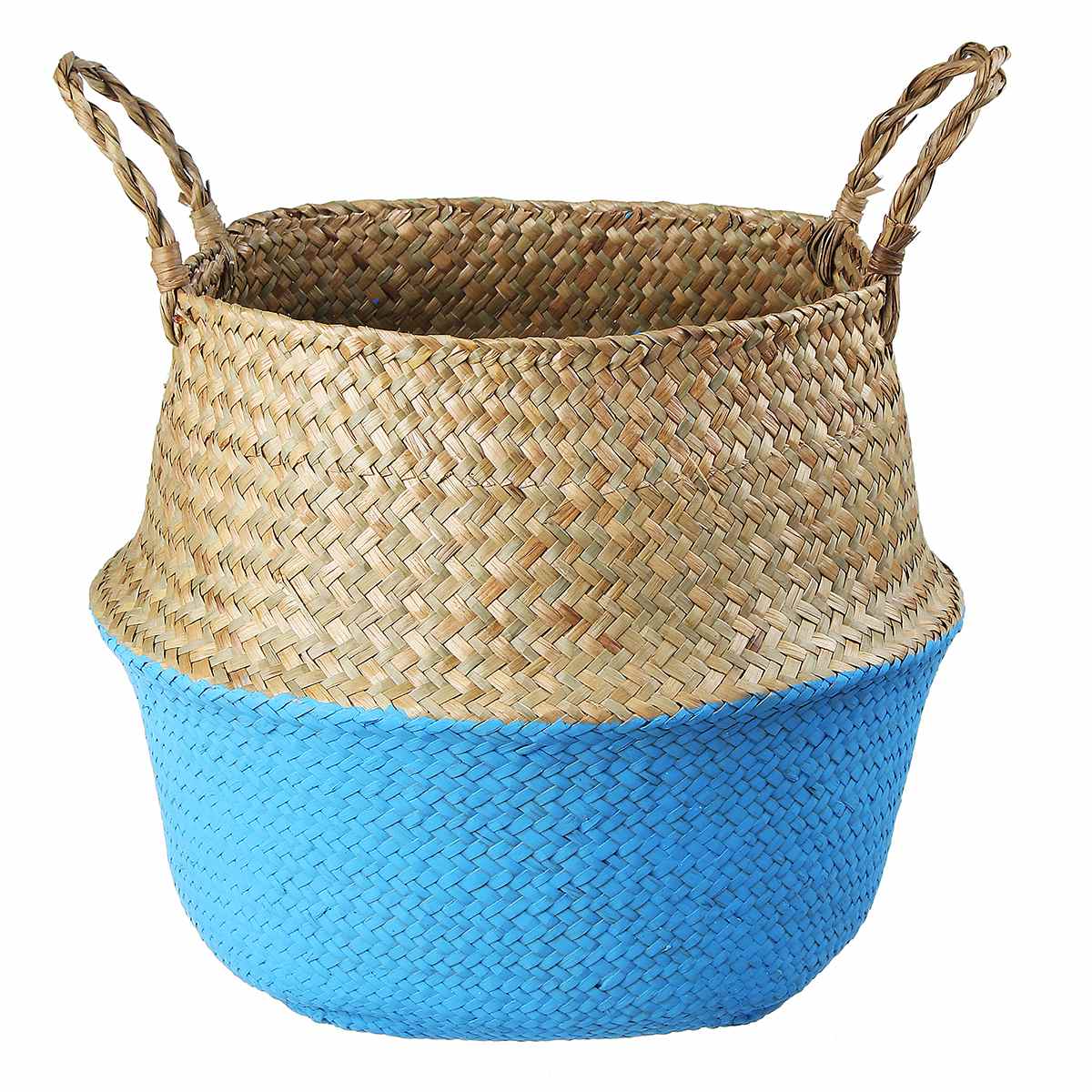 Opbergmanden Zeegras Manden Rieten Opknoping Bloempot Manden Bloem Thuis Pot Panier Osier Mand Voor Speelgoed Vuile Wasmand