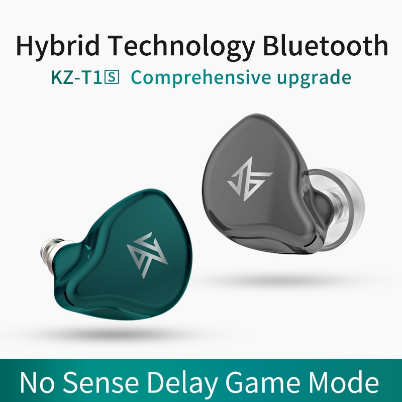 AK KZ S1 S1D TWS True Wireless Earbuds KZ Bluetooth 5.0 Earphone 1BA+1DD Hybrid Portable HIFI Stereo Sport Headset Noise Cancel