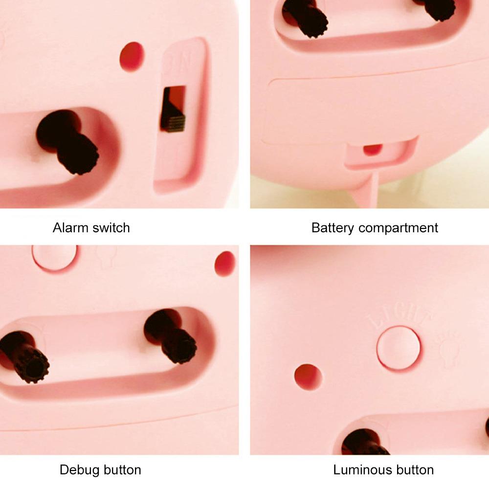 Double Bell Metal Alarm Clock Silent Alarm Clock Home Decor Livingroom Digital Display Classic Timer Desktop