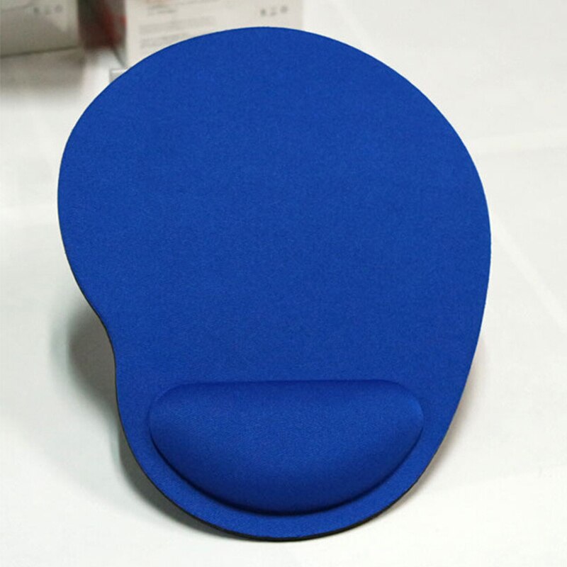 Silikon mjukt handledsstöd stöd musmatta gaming möss pad för pc bärbar dator: Blå