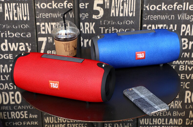 TG118 Big Extream Altavoz Bluetooth Estéreo subwoofer Boom Box Hifi Super 2*10W caja de sonido con 3600 mAh amplificador al aire libre