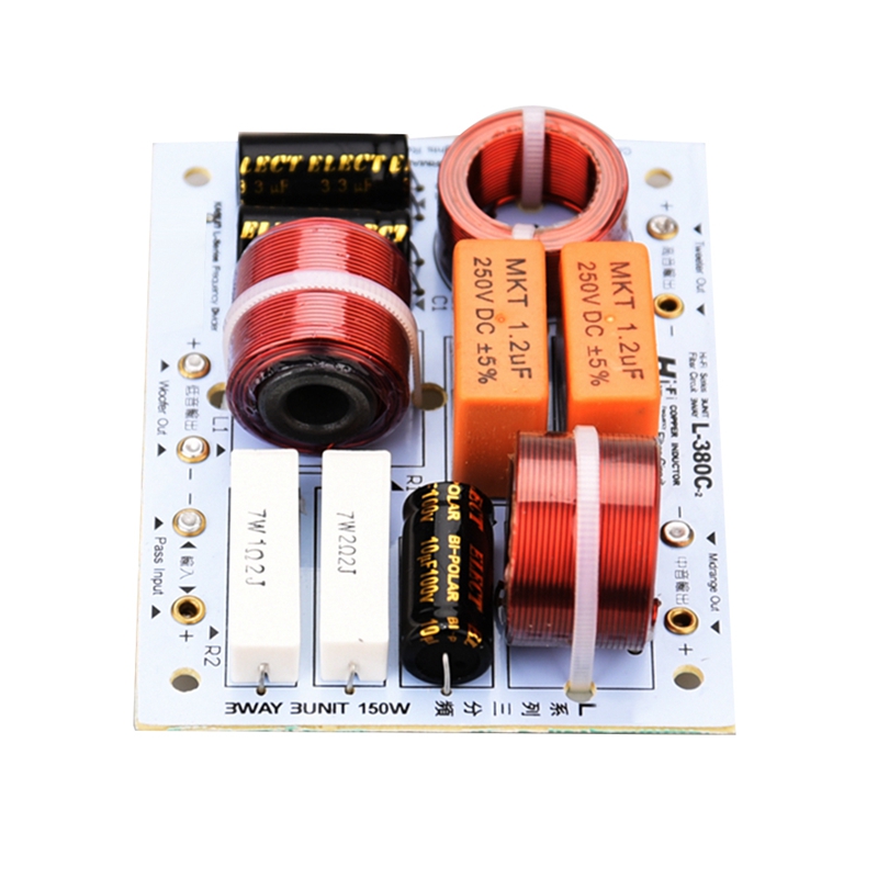 L -380c 3- 3 -lautsprechereinheit (hochtöner + mitteltöner + tieftöner) hifi-heimlautsprecher mit frequenzweichenfiltern