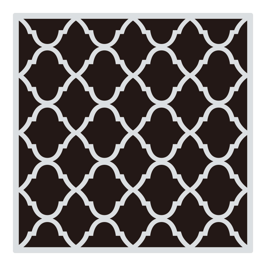 1 Uds. 30*30cm Mandala geométrico DIY plantillas de capas pintura de pared libro de recortes colorear plantilla decorativa de álbum en relieve: Plata