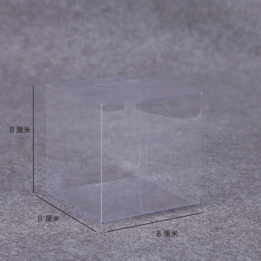 Clear PVC Packaging Boxes - 8x8x8, 8x8x10, 8x8x13 cm - Gift Display for Candy, Toys, Jewelry