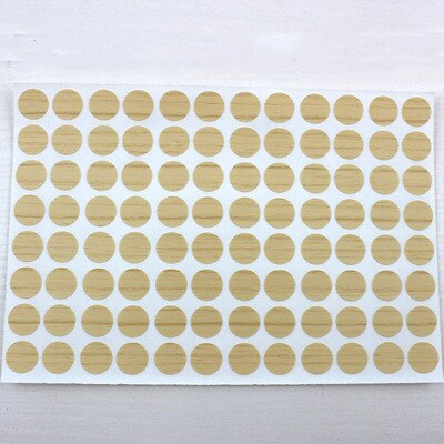 96Pcs/Sheet Pvc 15Mm Zelfklevende Decoratieve Films Meubels Schroef Cover Caps Stickers Hout Ambacht Bureau Kast ornament: 19
