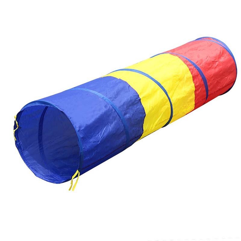 Children tricolor tunnel toy tent: Default Title