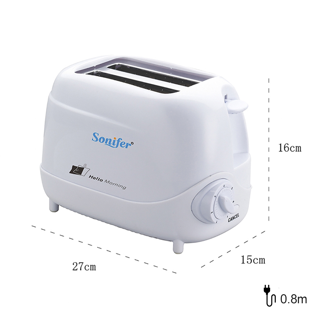 2 slices toaster Automatic Fast heating bread toaster Household Breakfast maker Sonifer