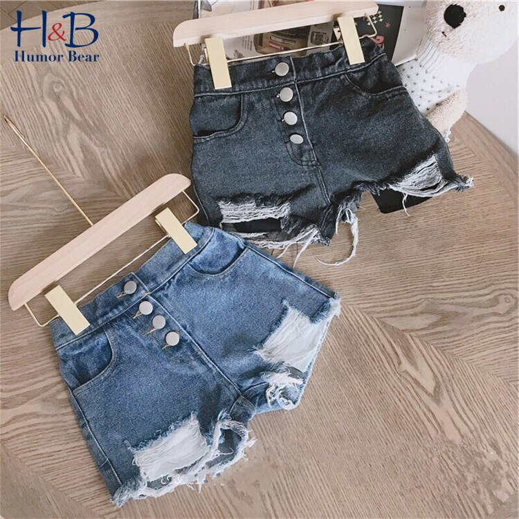 Humor ours nouveaux vêtements d'été bébé filles Shorts Denim Shorts garçons Shorts filles trous Shorts pour enfants vêtements pantalons
