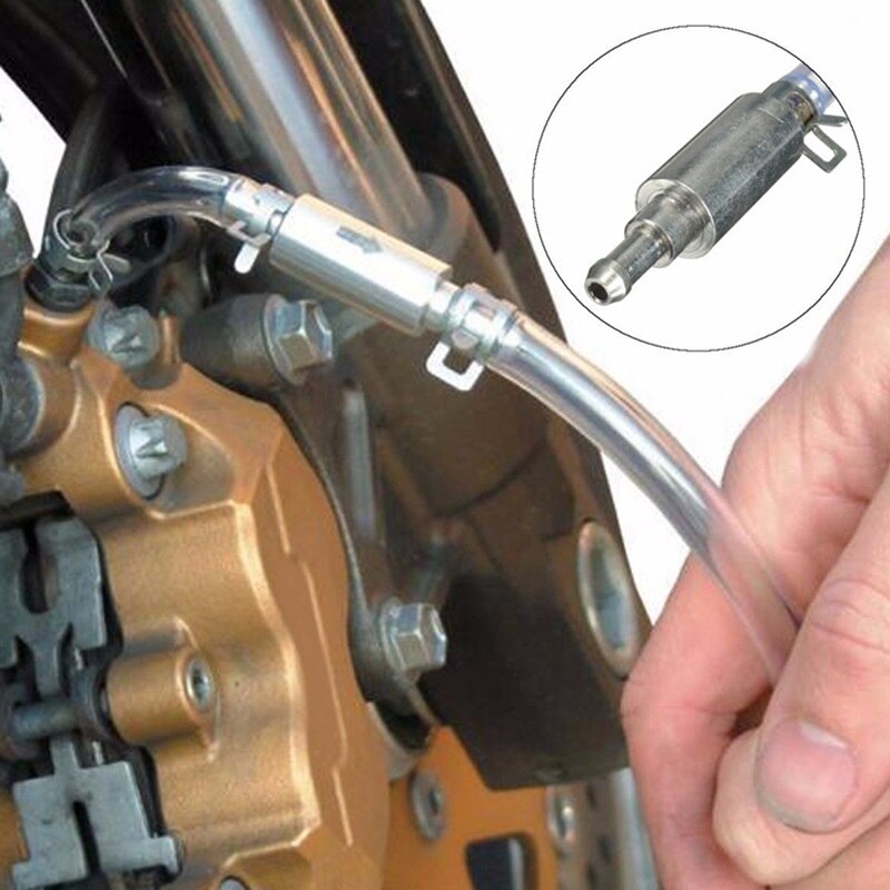 Motorcycle Car Brake Bleeder Clutch One Way Valve Tube Bleeding Tool Kit Connect And Pump, Easy to Use, Simply Connect and Pump