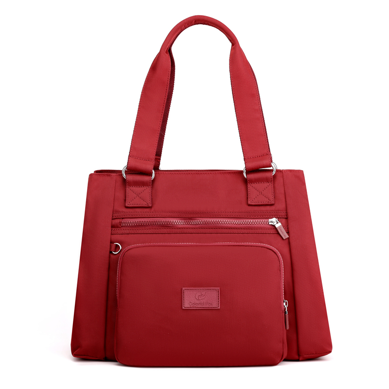 Sacs à bandoulière en tissu Oxford pour femmes, couleur unie, bonne , décontractés, concis, , étanche,: Red