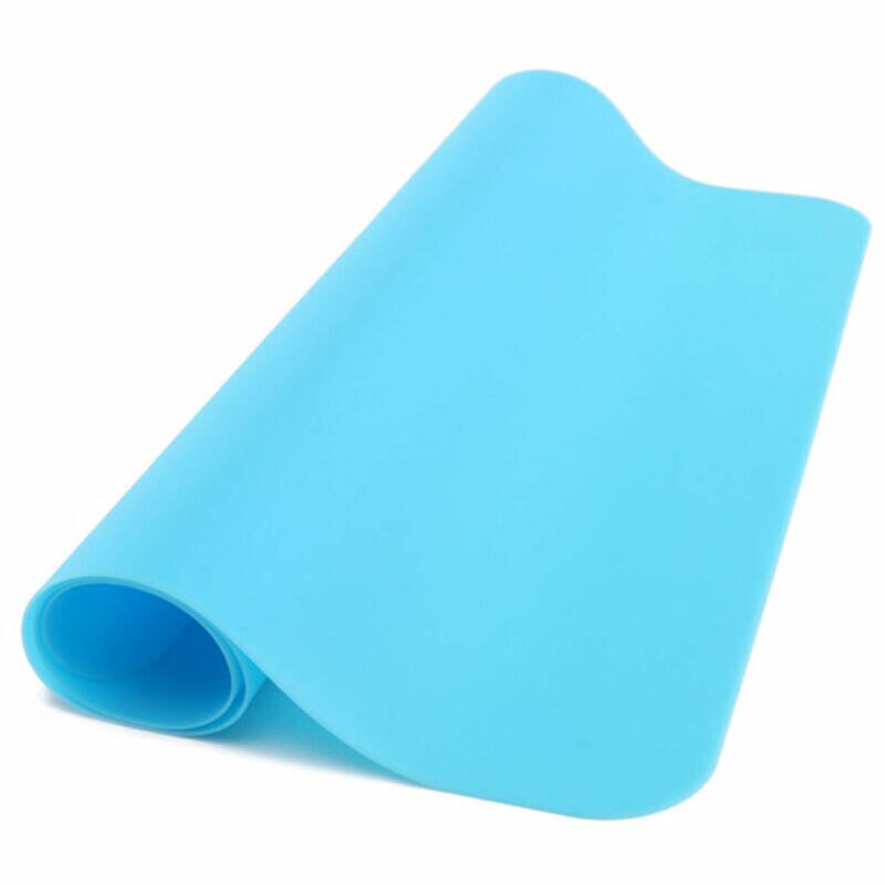 5 Verschillende Kleuren Van Siliconen Placemats Bakken Mat Non Stick Pan Liner Tafel Protector Pad Keuken Gebak Liner Bakken Bakewar: Blau