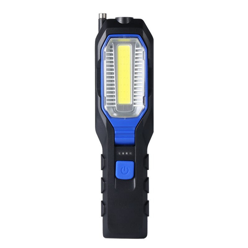 Led Verlichting Zaklamp Usb Oplaadbare Steel Werk Lamp Ingebouwde Batterij Waterdichte Magnetische Inspectie Lamp Voor Outdoor: blue