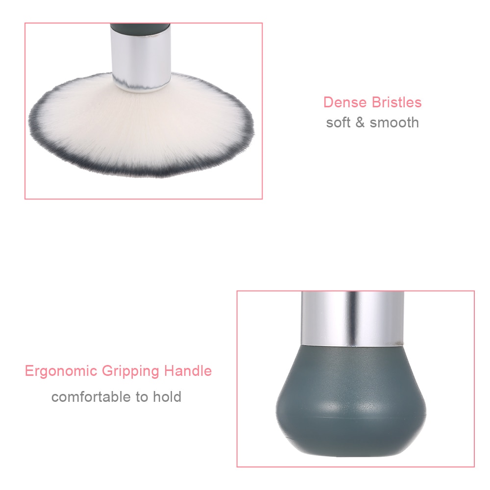 Nail Art Dust Brush Nail Cleaning Brush Nail Powder Brushes Nails Polish Remover for Acrylic Nails Gel Nail Art Tool