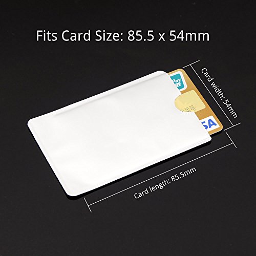 (10 pcs/lot) Anti Scan RFID Blocking Sleeve for Credit Card Security Identity ATM Debit Contactless IC ID Card Protector Blocker