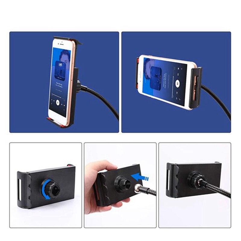 Microphone Boom,Adjustable Suspension Scissor Arm,With Mobile Phone Holder,For Blue Yeti,Snowball And Other Microphones