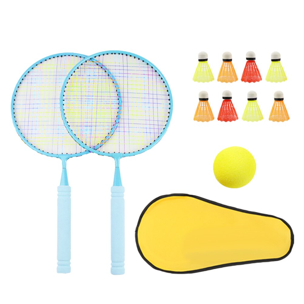 1 lot de raquettes de Badminton enfants Badminton outil d'entraînement Parent-enfant raquettes interactives pastèque rouge: Sky-blue