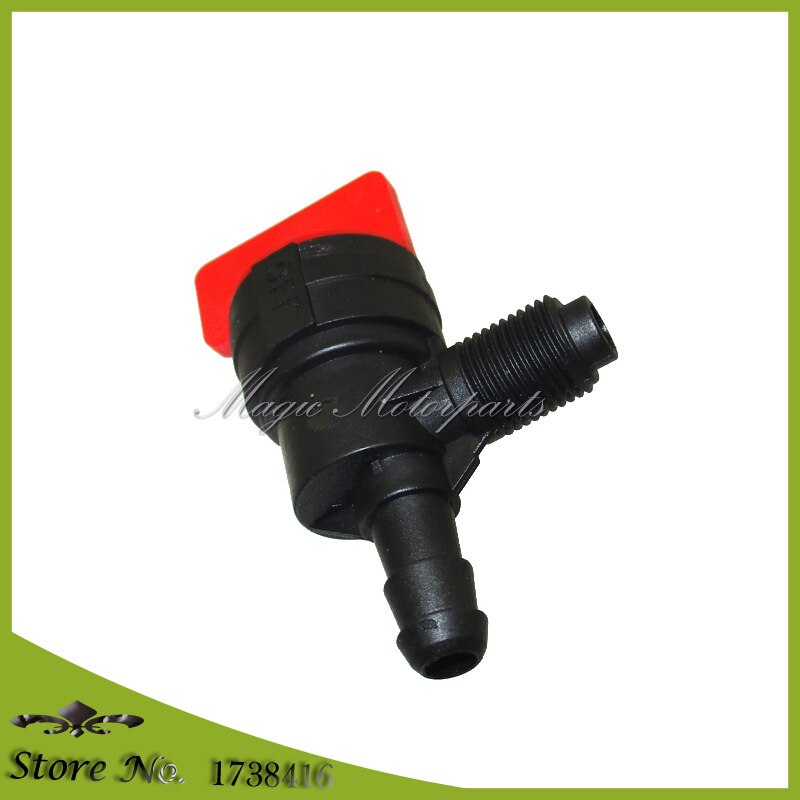 2 stks 90 Graden Inline Gas Brandstofafsluiter Benzinekraan Voor Briggs & Stratton 399517 698182 Outlet voor 1/4 "ID fuel line