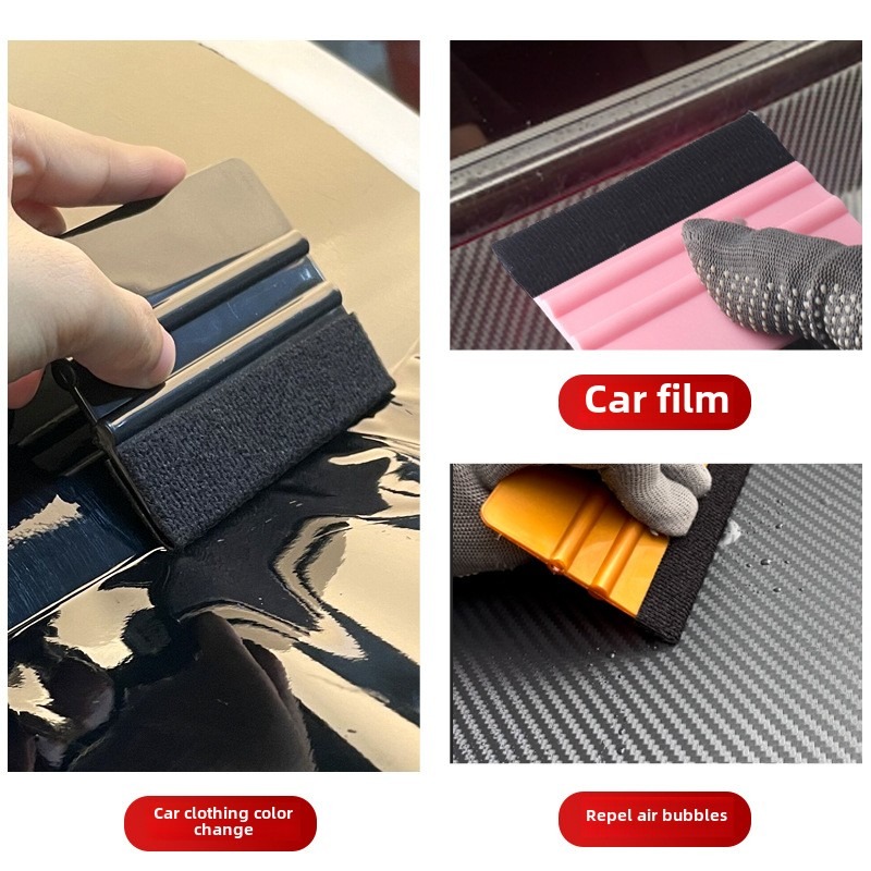 Donkivvy Vilt Edge Squeegee Auto Vinyl Wrap Tool, Vinyl Squeegee Scraper, Vinyl Rechte Schraper Tool voor Auto Vinyl Wrap Venster Tinting Film Donkivvy Vilt Edge Squeegee Auto Vinyl Wrap Tool, Vinyl Squeegee Scraper, Vinyl Rechte Schraper Tool voor Auto Vinyl Wrap Venster Tinting Film