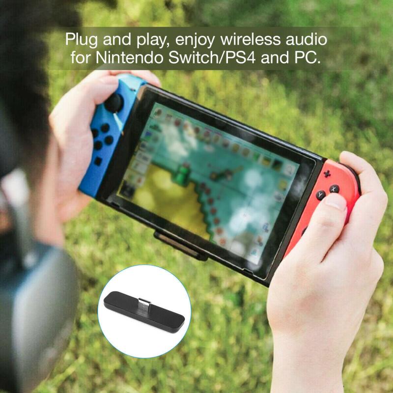 Bluetooth Draadloze Audio Adapter Of Type-C Zender Voor Nintendo Switch & Lite/PS4/Pc Hifi Draadloze zender