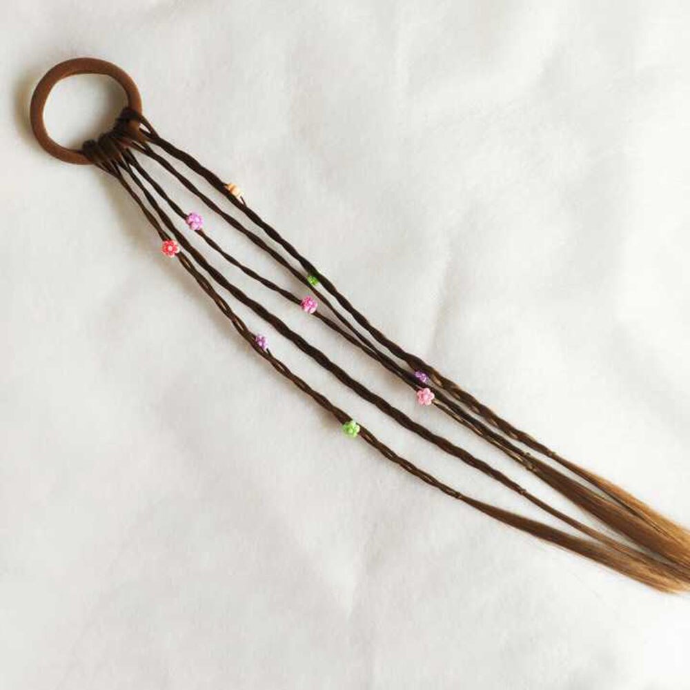 1pc børn paryk fletninger multi-farve mini klip børn elastikker hårbånd pige søde hår tilbehør koreansk stil hår reb: 7