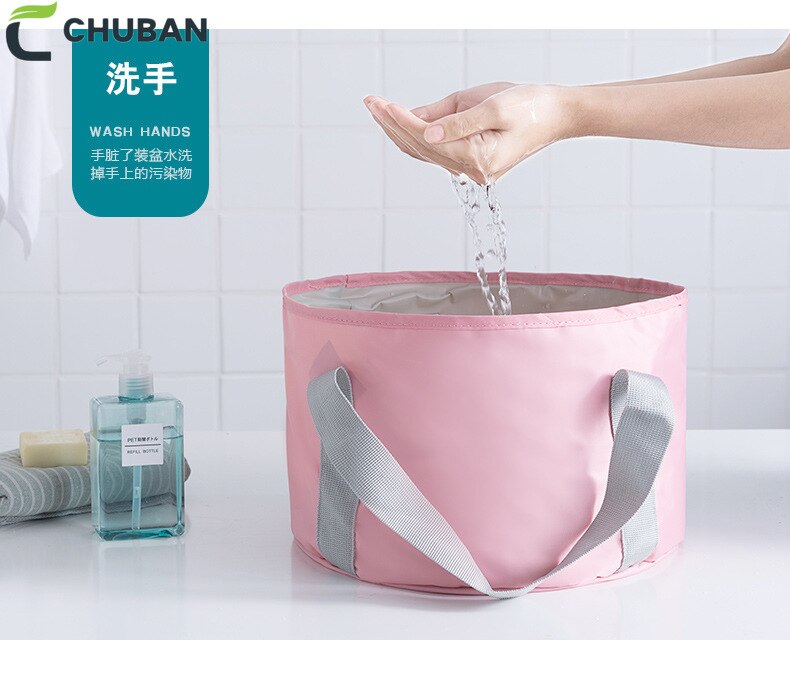 CHUBAN-lavabo portátil ultraligero para acampada al aire libre, lavamanos plegable de nailon para deportes y viajes, C132