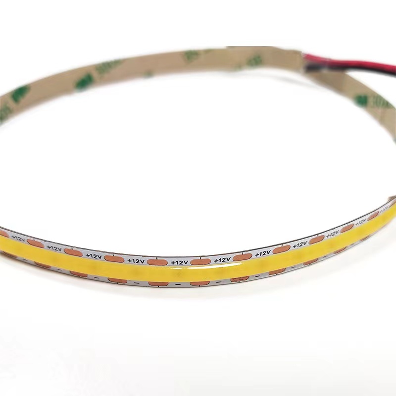 Tira de luces LED COB, cinta Flexible de alta densidad, 12V, 3000K, 4000K, 6500K, blanco, RA90, 1cm, corte de distancia corta