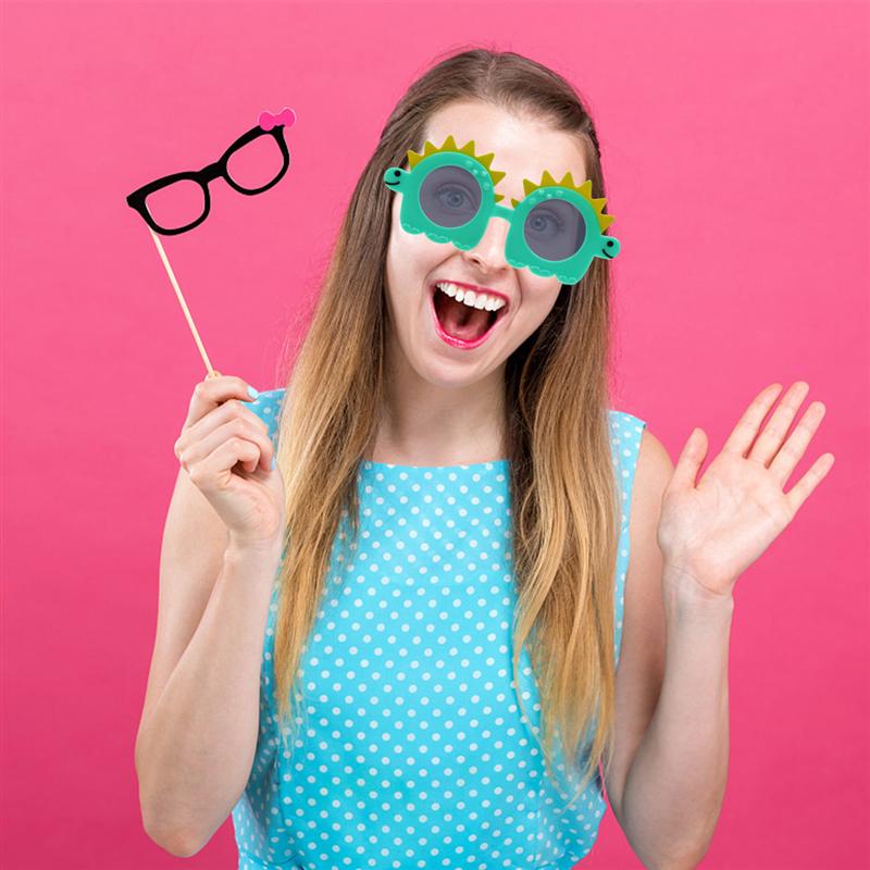 2 Stuks Chic Charmant Mooie Grappige Glazen Frames Party Bril Eyewear Brillen Voor Decor