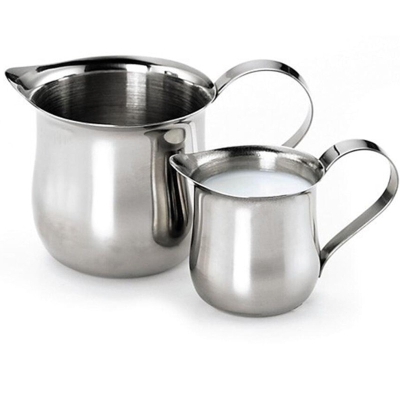 Stainless Steel Coffee Cup Foam Milk Jug Handmade Espresso Coffee Cup With Milk Cup Kitchen Accessories