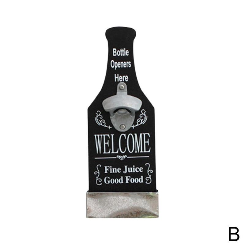 Beer Bottle Opener Storage Box Bar Restaurant Tools Wall Home Bar Decoration Opener Bottle Y0T7: B