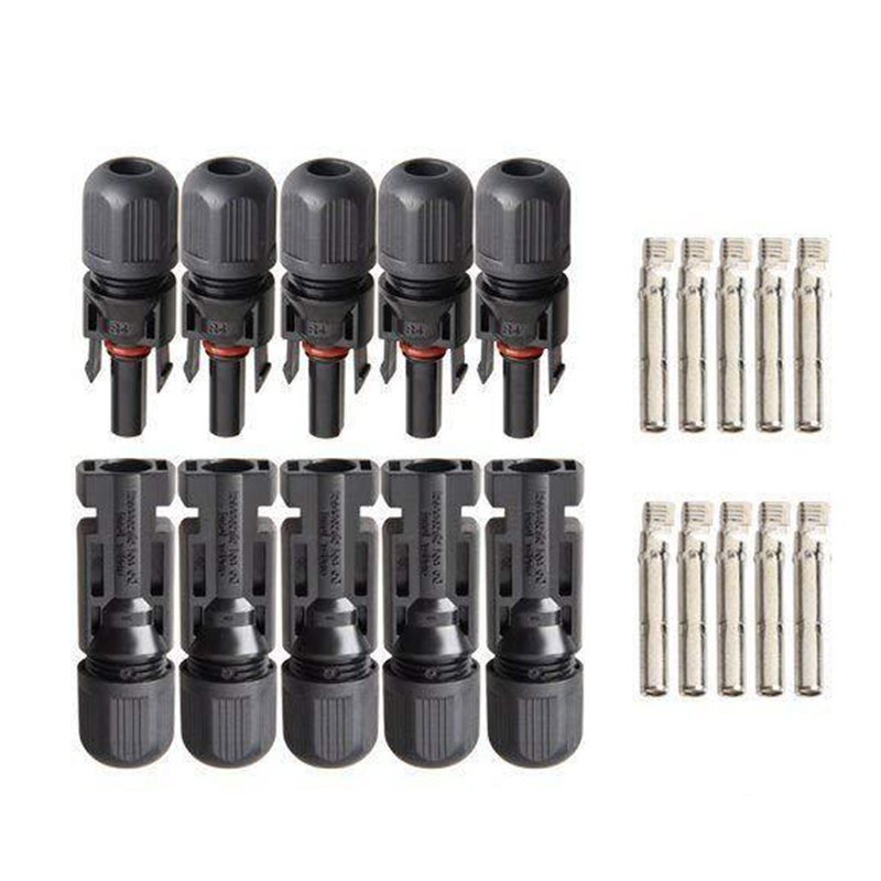Koperen Kabel Connector Verzilveren Mannelijke Vrouwelijke Stekker Kit Accessoires 10Pcs