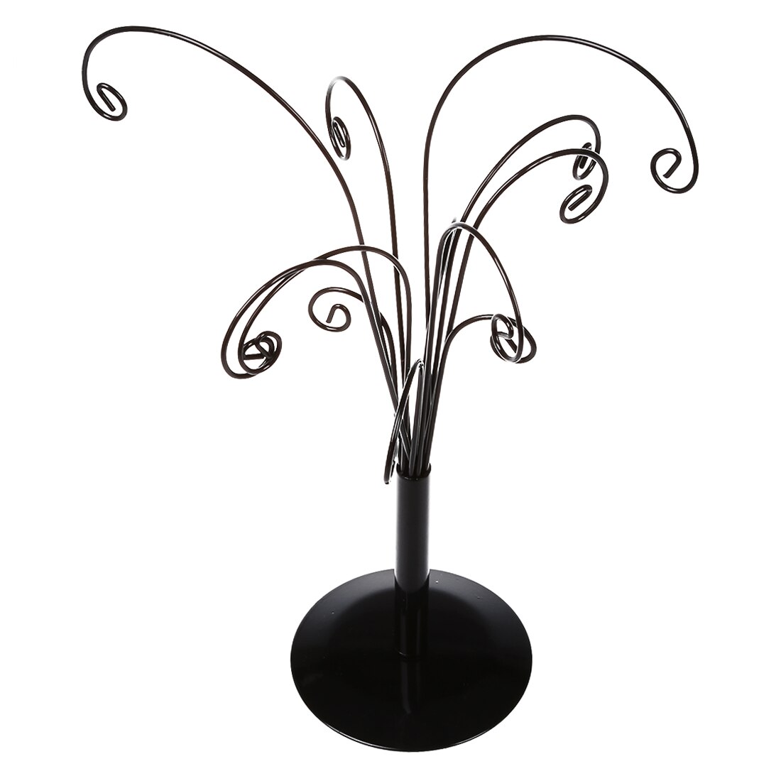 Black Iron Ornament Tree Detachable Display Holder Stand Organizer