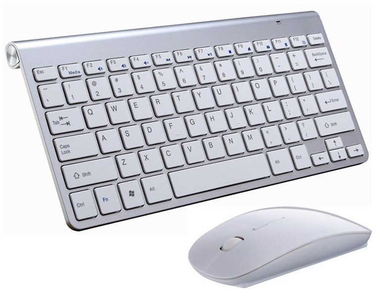 Ensemble clavier et souris ergonomiques sans fil, 2.4G, Mini-ensemble pour PC, ordinateur portable, TV