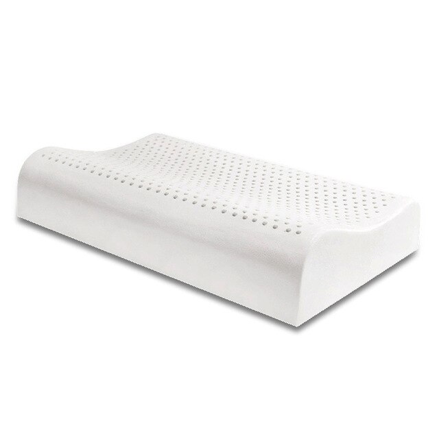 SB Natural latex pillow Cervical spine repair Memory Foam Pillow Comfortable Women Neck Head Care Health Orthopedic Pillow: Wave 44-27-6