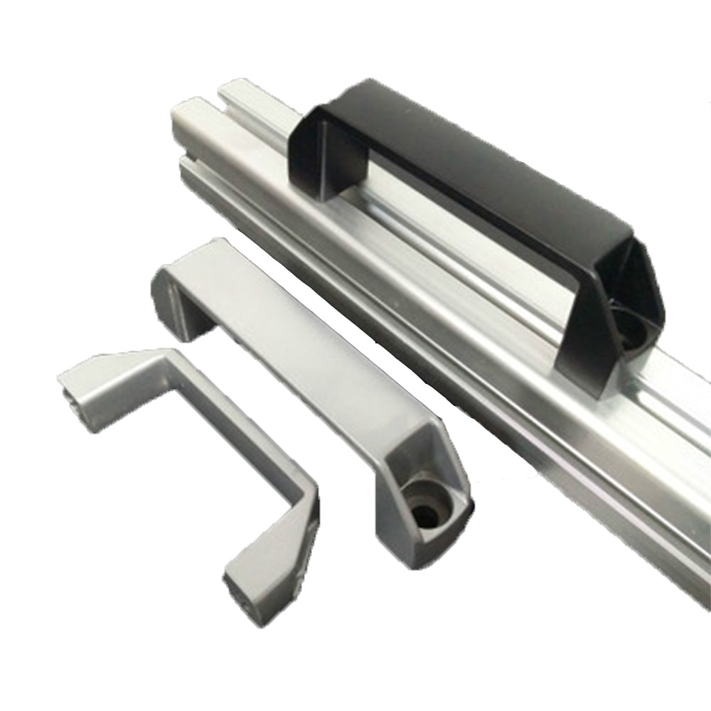 Aluminiowe uchwyty robić szafek czarny srebrny zatrzymać nylonu 90mm 120mm 180mm akcesoria robić drzwi DIY części drukarki 3D