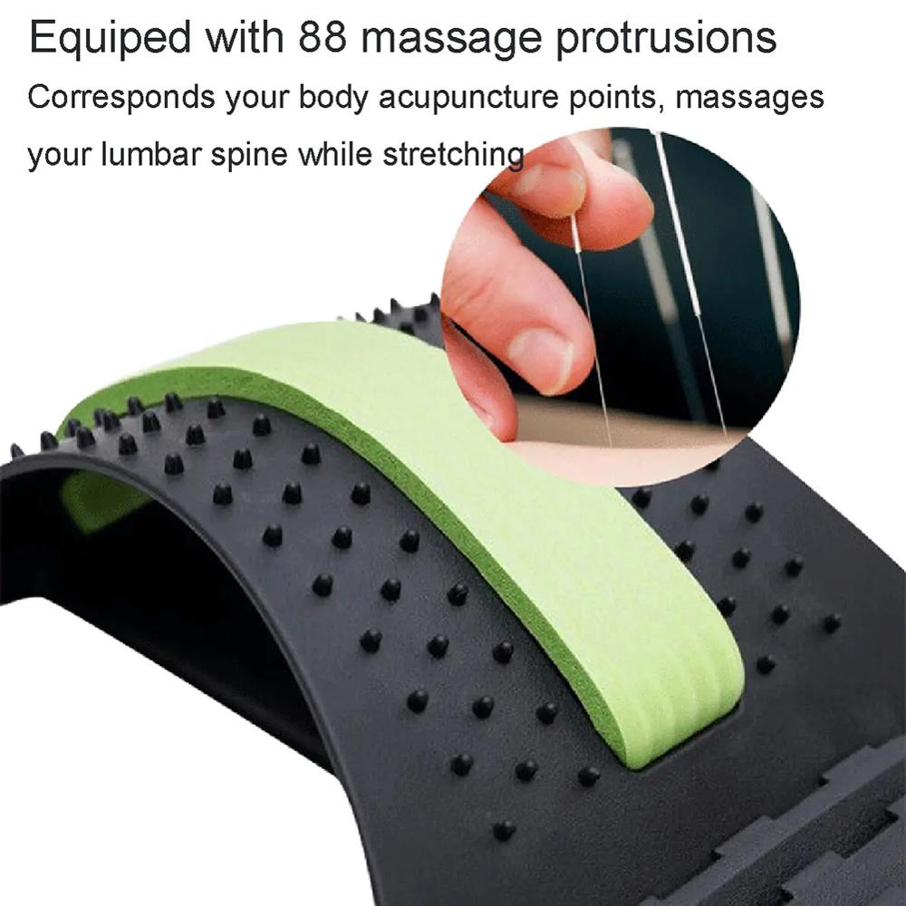 Terug Massager Terug Ondersteuning Brancard Apparatuur Massage Gereedschap Magic Stretch Fitness Lendensteun Ontspanning Wervelkolom Pijn Relief