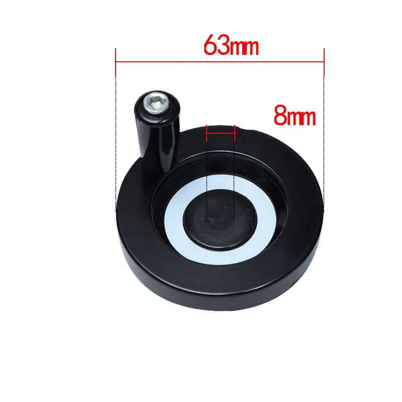 M5 M6 CNC 3D Printer Handwheel Mechanical Hand Wheel Hole Diameter With Removable Handle Lathe Round Machinery Accessories: 8x63xM5