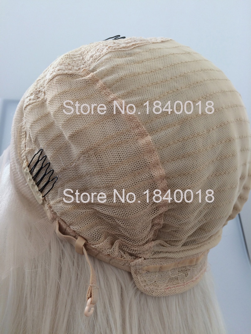 Sylvia platina blond med lila spetsar ombre body wave syntetisk spets främre peruker sidospår värmebeständigt fiberhår