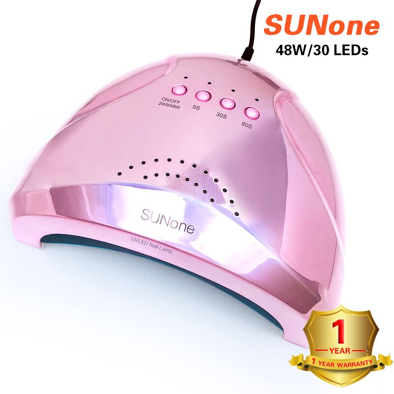SUNone 48W UV LED Nail Lamp for Nails Dryer 30 pcs Led Nail Lamp for Curing UV Gel Nail Polish Varnish Lamp Nail Art Tool: colorful powder