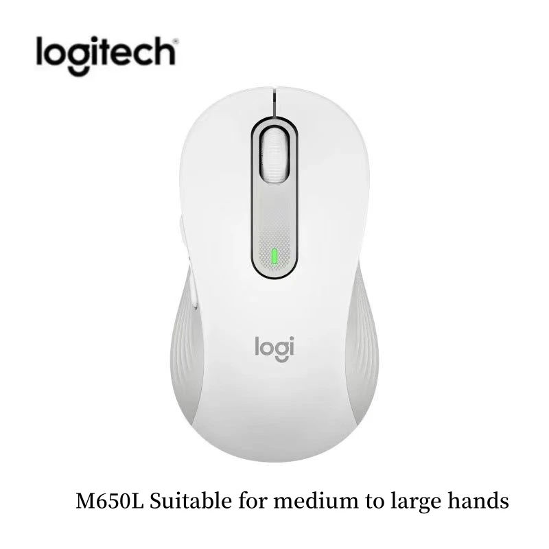 Originele Logitech M650 Bluetooth draadloze muis Stille klikken voor pc/Mac/multi-apparaat/Chromebook Office Laptop Sensortechnologie: Paars