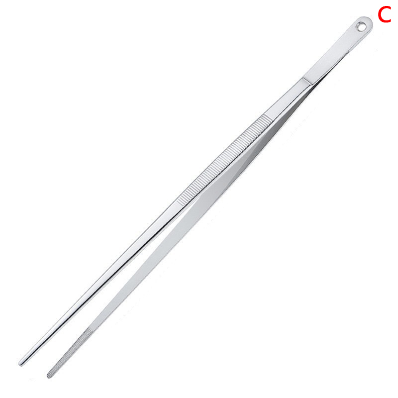1pc 12 Zoll Küchen pinzette Edelstahl kochen extra lange Pinzette feine Pinzette Zange für Grill kochen Bartending-Werkzeuge