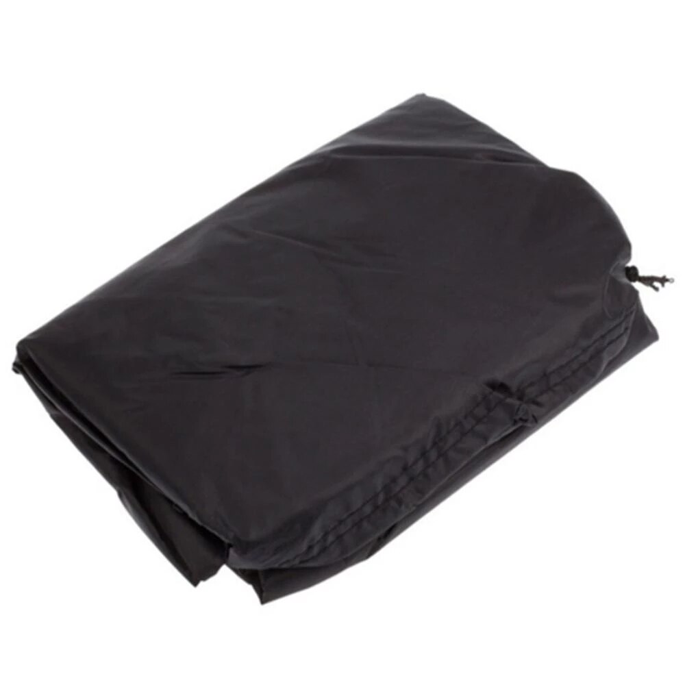 Cubierta protectora para parrilla de barbacoa, cubierta negra redonda para parrilla de barbacoa, resistente al agua, resistente a la lluvia, para exteriores, para exterior, polvo