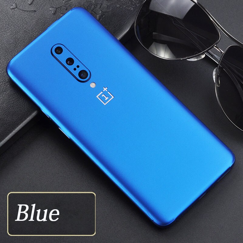 Solido del telefono mobile pellicola di ghiaccio Posteriore Del Telefono Della Pelle per Oneplus 7pro FAI DA TE PVC Autoadesivo Della Pelle: Blu