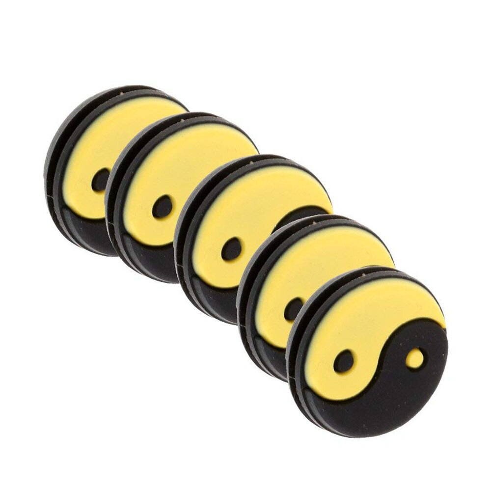 6 Stuks Siliconen Yin Yang Tennisracket Vibratie Demper Schokdemper